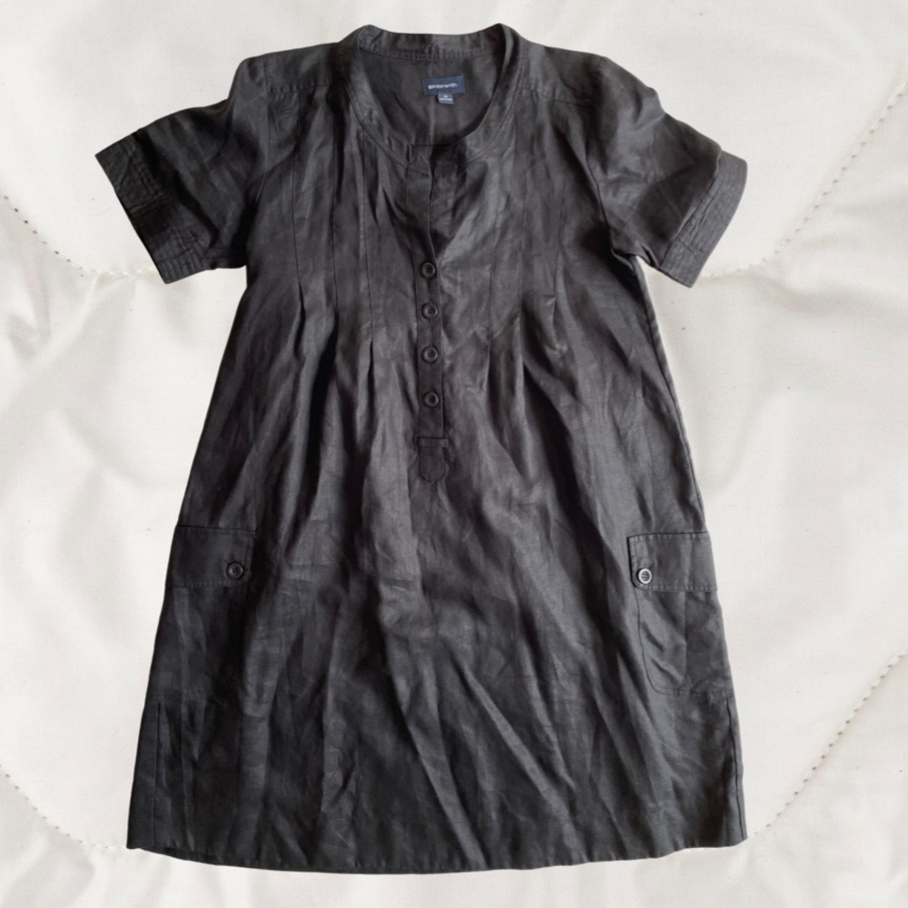 GORDON SMITH new linen dress, size 12 in black - Picture 4 of 11
